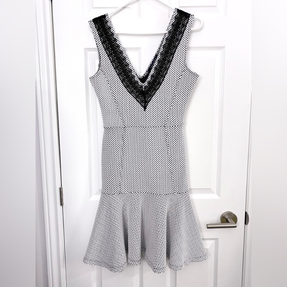 NWOT - Black and White Fit & Flare Dress